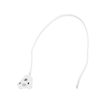 GLOBOSTAR® LAMPHOLDER 78953 Ντουί T8 G13 με 30cm Καλώδιο IP20 - Μ30 x Π1 x Υ2.2cm