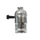 GloboStar® 78965 Ντουί Vintage Industrial Retro E27 με Διακόπτη ON/OFF - Ασημί - Μ5.5 x Π3.6 x Υ7cm GloboStar® 78965 Ντουί Vintage Industrial Retro E27 με Διακόπτη ON/OFF - Ασημί - Μ5.5 x Π3.6 x Υ7cm