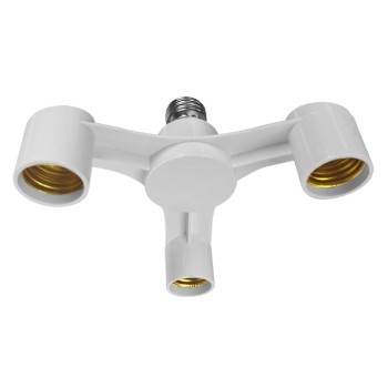 GLOBOSTAR® ADAPTOR 78976 Αντάπτορας/Μετατροπέας από Ντουί E27 σε 3 x E27 IP20 - Μ18 x Π18 x Υ10cm