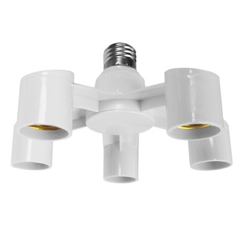 GLOBOSTAR® ADAPTOR 78979 Αντάπτορας/Μετατροπέας από Ντουί E27 σε 5 x E27 IP20 - Μ18 x Π18 x Υ10cm