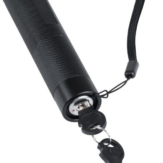 GloboStar® 78997 Φορητό Επαναφορτιζόμενο Laser Pointer 5Mw Class 3 DOT Zoom με Extra Κεφαλή για Dot Effects με Μπαταρία 18650 Li-ion 4800mAh & Φορτιστή - Πράσινο 532nm Φ2.2 x Υ15cm