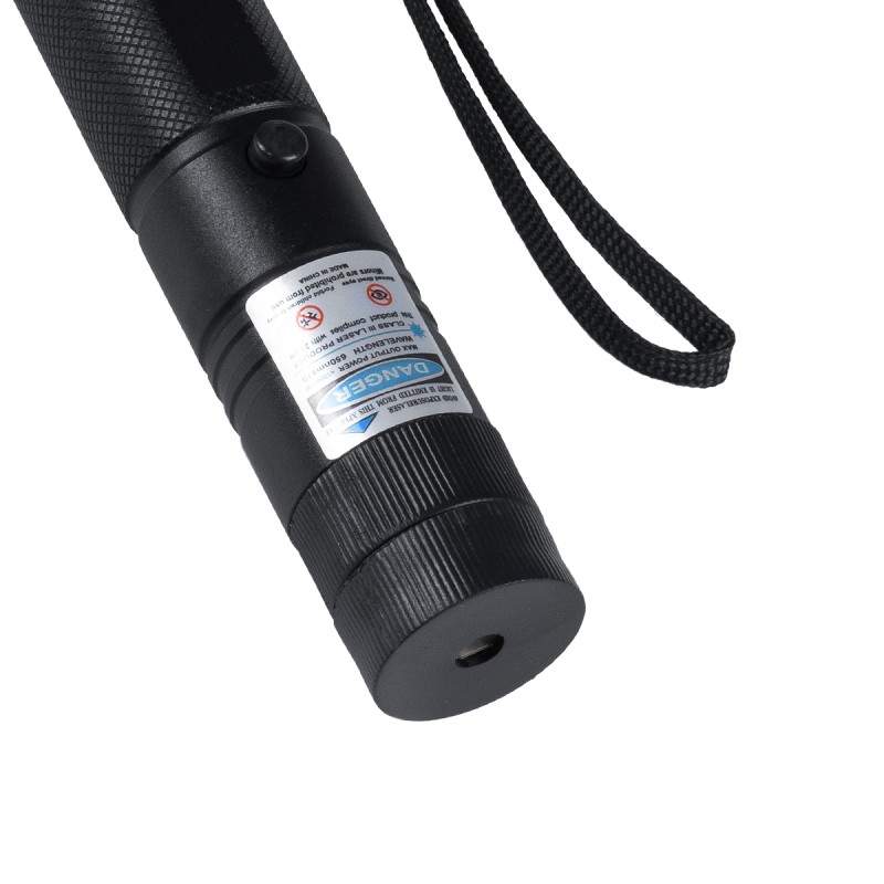 GloboStar® 78998 Φορητό Επαναφορτιζόμενο Laser Pointer 5Mw Class 3 DOT Zoom με Extra Κεφαλή για Dot Effects με Μπαταρία 18650 Li-ion 4800mAh & Φορτιστή - Μπλε 450nm Φ2.2 x Υ15cm