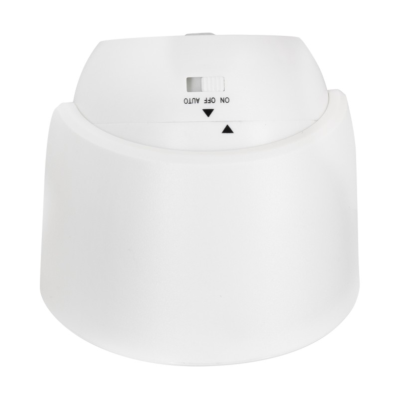 GloboStar® 79000 Λευκό Φωτιστικό Μπαταρίας σε Σχήμα Κάμερας LED SMD 3W 300lm με Αισθητήρα Ημέρας-Νύχτας και PIR Αισθητήρα Κίνησης Ψυχρό Λευκό 6000K