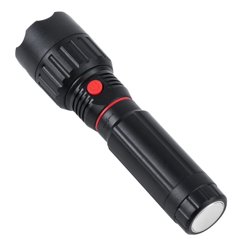 GloboStar® 79019 Φορητός Φακός Χειρός LED COB 3W Front + 3W Side 300lm Zoom 1° έως 60° Μοιρών Πτυσσόμενος με 3 Modes Αδιάβροχο IP54 Ψυχρό Λευκό 6000K