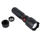 GloboStar® 79019 Φορητός Φακός Χειρός LED COB 3W Front + 3W Side 300lm Zoom 1° έως 60° Μοιρών Πτυσσόμενος με 3 Modes Αδιάβροχο IP54 Ψυχρό Λευκό 6000K