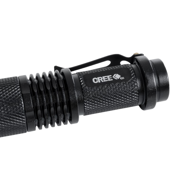 GloboStar® 79020 Φορητός Φακός Χειρός CREE LED 6W 480lm - Ψυχρό Λευκό 6000K - Φ2.5 x Υ9.2cm