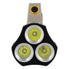 GloboStar® 79025 EXTREME Φορητός Επαναφορτιζόμενος Φακός LED CREE XHP50 30W 3000lm με 3 Modes & 3 x Μπαταρίες 18650 20400mAh Li-ion και με Φόρτιστή Αυτοκινήτου & Πρίζας Αδιάβροχος IP65 Ψυχρό Λευκό 6000K