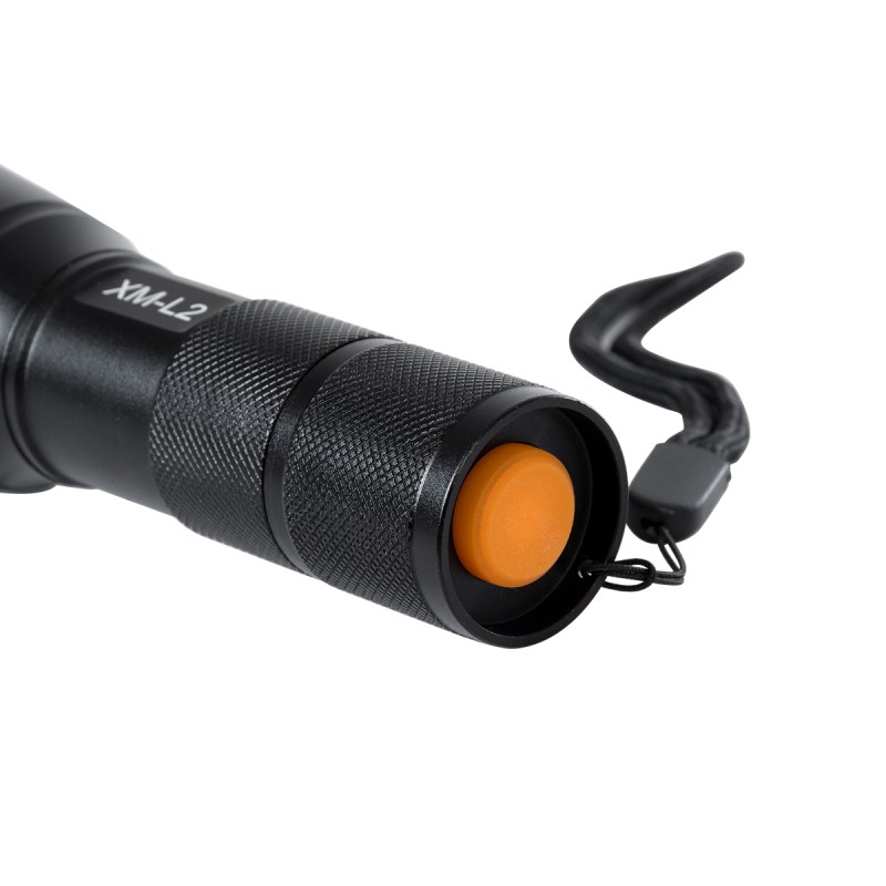 GLOBOSTAR® HANDLAMP 79041 Φακός Χειρός LED 10W 1000lm 5~60° DC 5V με Επαναφορτιζόμενη Μπαταρία Li-ion 3.7V 1x18650 3000mAh IP20 Ψυχρό Λευκό 6000K - CREE XML2-T6 Chip - Μ13.5 x Π4 x Υ4cm - 1 Χρόνο Εγγύηση