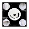 GloboStar® 79042 Selfie Ring Light LED SMD 2W 200 lm Λευκό Σώμα με Ενσωματωμένη Επαναφορτιζόμενη Μπαταρία 500mAh & Καλώδιο Φόρτισης Micro USB Ψυχρό Λευκό 6000 K για Κινητό Τηλέφωνο και Tablet Φ8.5 x Υ2.5cm