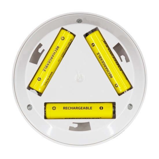 GloboStar® 79044 Φωτιστικά Νυκτός Μπαταρίας LED COB 6W 600lm με Timer & Ασύρματο Χειριστήριο RF - ΣΕΤ 3 Τεμαχίων Ψυχρό Λευκό 6000K