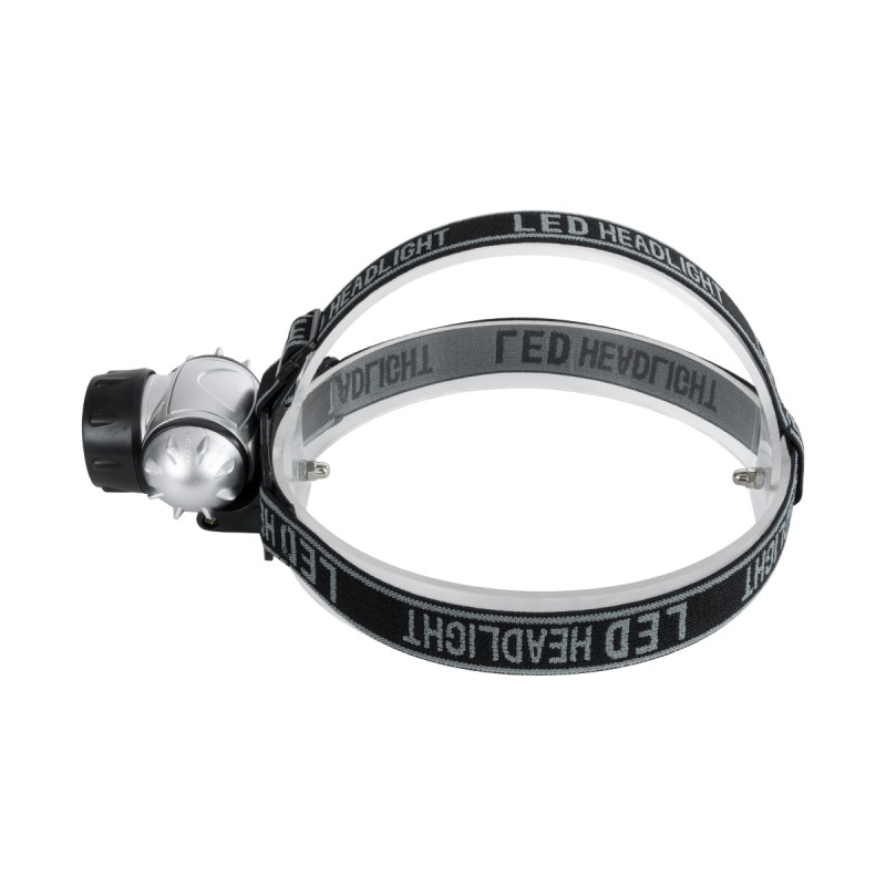 GloboStar® 79053 Φακός Κεφαλής LED Diode 3W 200lm - Ψυχρό Λευκό 6000K - Μ7.5 x Π6 x Υ6cm