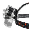 GloboStar® 79057 Φακός Κεφαλής Επαναφορτιζόμενος LED CREE XML2-T6 Chip 30 Watt 3000lm με 2 x 18650 Μπαταρίες 6000mAh Ψυχρό Λευκό 6000K