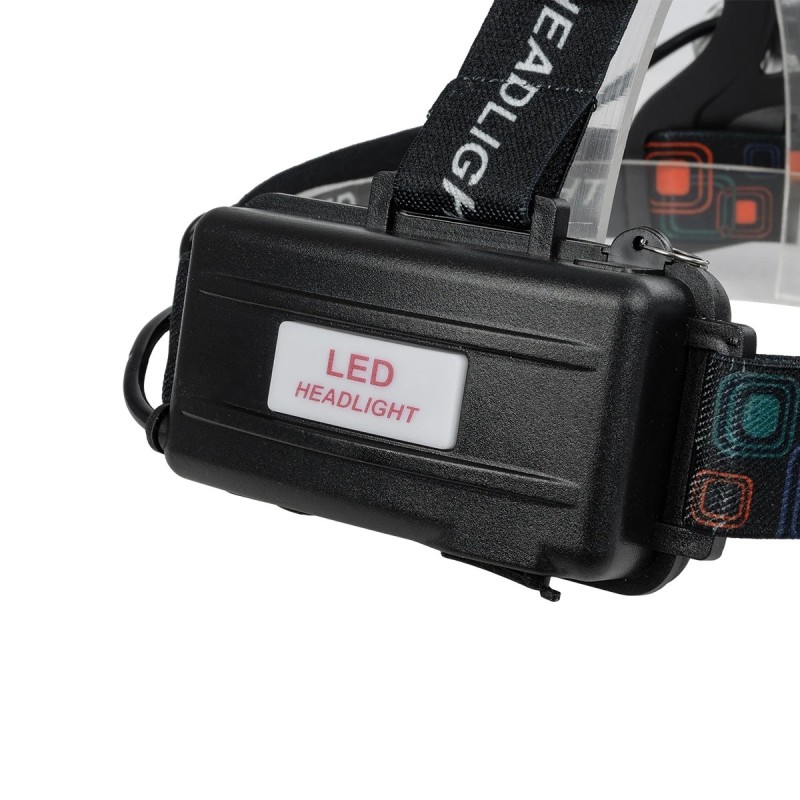 GloboStar® 79057 Φακός Κεφαλής Επαναφορτιζόμενος LED CREE XML2-T6 Chip 30 Watt 3000lm με 2 x 18650 Μπαταρίες 6000mAh Ψυχρό Λευκό 6000K