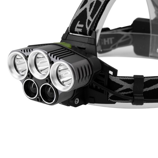 GloboStar® 79058 Φακός Κεφαλής Επαναφορτιζόμενος LED CREE XML2-T6 Chip 50 Watt 5000lm με 2 x 18650 Μπαταρίες 5200mAh Ψυχρό Λευκό 6000K GloboStar® 79058 Φακός Κεφαλής Επαναφορτιζόμενος LED CREE XML2-T6 Chip 50 Watt 5000lm με 2 x 18650 Μπαταρίες 5200mAh Ψυχρό Λευκό 6000K