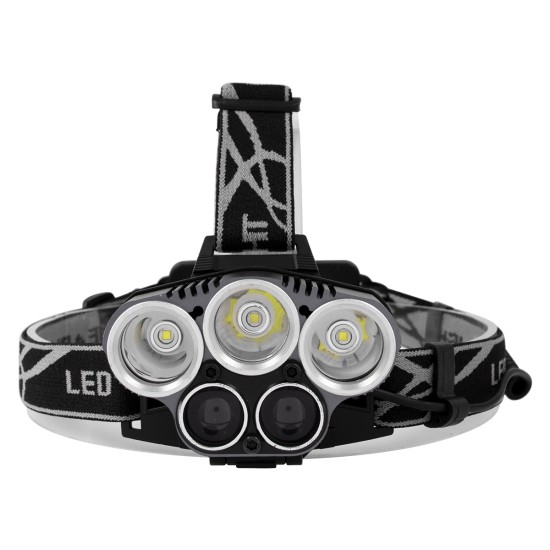 GloboStar® 79058 Φακός Κεφαλής Επαναφορτιζόμενος LED CREE XML2-T6 Chip 50 Watt 5000lm με 2 x 18650 Μπαταρίες 5200mAh Ψυχρό Λευκό 6000K GloboStar® 79058 Φακός Κεφαλής Επαναφορτιζόμενος LED CREE XML2-T6 Chip 50 Watt 5000lm με 2 x 18650 Μπαταρίες 5200mAh Ψυχρό Λευκό 6000K