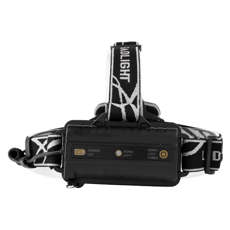 GloboStar® 79058 Φακός Κεφαλής Επαναφορτιζόμενος LED CREE XML2-T6 Chip 50 Watt 5000lm με 2 x 18650 Μπαταρίες 5200mAh Ψυχρό Λευκό 6000K