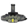 GloboStar® 79062 Φακός Κεφαλής Επαναφορτιζόμενος LED CREE XML2-T6 Chip 60 Watt 6000lm με 2 x 18650 Μπαταρίες 13600mAh Ψυχρό Λευκό 6000K