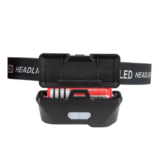GloboStar® 79066 Φακός Κεφαλής Επαναφορτιζόμενος LED CREE COB XML2-T6 Chip 25 Watt 2500lm με 1 x 18650 Μπαταρία 4800mAh και με Καλώδιο Φόρτισης USB Ψυχρό Λευκό 6000K