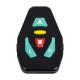 GloboStar® 79069 Γιλέκο Ασφαλείας Φωσφοριζέ Αντανακλαστικό για Ποδηλάτες & Runners με Φωτεινή Σήμανση LED - Ενσωματωμένη Μπαταρία 650mAh DC 5V Επαναφορτιζόμενο με Καλώδιο Τροφοδοσίας USB & Ασύρματο Χειριστήριο - Λαχανί Φωσφοριζέ & Μαύρο Αδιάβρ