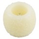 GloboStar® CANDLE 79537 Διακοσμητικό Realistic Κερί με LED Εφέ Κινούμενης Φλόγας - Μπαταρίας 3 x LR1130 Θερμό Λευκό 2700K Μπεζ D6 x H5cm