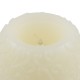 GloboStar® CANDLE 79537 Διακοσμητικό Realistic Κερί με LED Εφέ Κινούμενης Φλόγας - Μπαταρίας 3 x LR1130 Θερμό Λευκό 2700K Μπεζ D6 x H5cm
