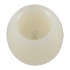 GloboStar® CANDLE 79548 ΣΕΤ 2 x Διακοσμητικά Realistic Κεράκια με LED Εφέ Κινούμενης Φλόγας - Μπαταρίας 12 x CR2032 Μπλε Μπεζ D6 x H5cm