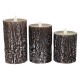 GLOBOSTAR® EVERFLAME 79562 Διακοσμητικό Κερί Παραφίνης με IR Ασύρματο Χειριστήριο LED 0.5W 30lm 120° DC 3.2V με 2xAA Μπαταρίες IP20 Θερμό Λευκό 2700K Dimmable - Μ7.5 x Π7.5 x Υ15cm - Πακέτο 3 Τεμαχίων - 1 Χρόνο Εγγύηση