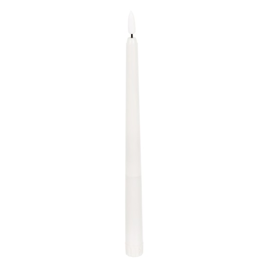 GloboStar® 79563 ΣΕΤ 6 Διακοσμητικών Realistic Κεριών Κηροπηγίου με LED Εφέ Κινούμενης Φλόγας - Μπαταρίας & Ασύρματο Χειριστήριο IR Θερμό Λευκό 2700K Dimmable