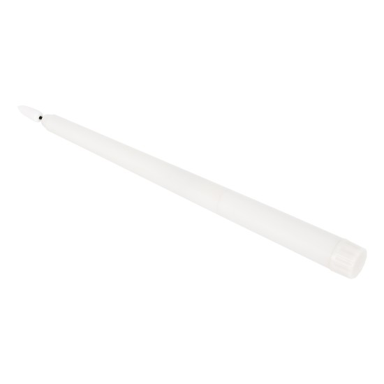GloboStar® 79563 ΣΕΤ 6 Διακοσμητικών Realistic Κεριών Κηροπηγίου με LED Εφέ Κινούμενης Φλόγας - Μπαταρίας & Ασύρματο Χειριστήριο IR Θερμό Λευκό 2700K Dimmable