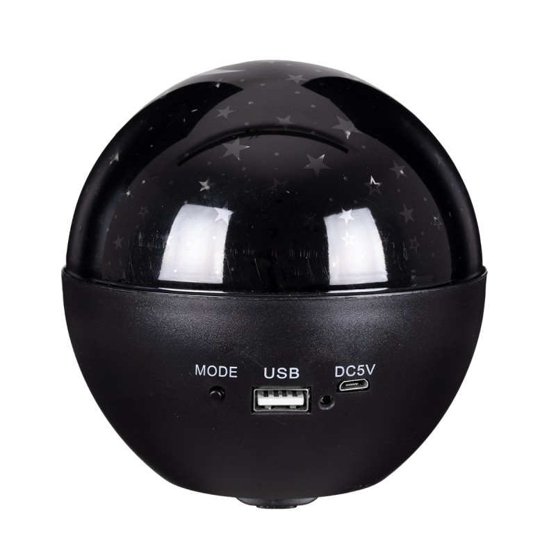 GloboStar® 79599 Επιτραπέζιο Διακοσμητικό Φωτιστικό Ειδικών Εφε NIGHT SKY STARS LED 10W DC 5V 2200mAh Επαναφορτιζόμενο με Bluetooth Speaker - Sound Activated - Καλώδιο Τροφοδοσίας USB και Ασύρματο Χειριστήριο RF 2.4Ghz Πολύχρωμo RGB Dimmable