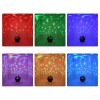 GloboStar® 79599 Επιτραπέζιο Διακοσμητικό Φωτιστικό Ειδικών Εφε NIGHT SKY STARS LED 10W DC 5V 2200mAh Επαναφορτιζόμενο με Bluetooth Speaker - Sound Activated - Καλώδιο Τροφοδοσίας USB και Ασύρματο Χειριστήριο RF 2.4Ghz Πολύχρωμo RGB Dimmable
