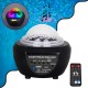 GloboStar® 79603 Μαύρο Επιτραπέζιο Διακοσμητικό Φωτιστικό Ειδικών Εφε NIGHT SKY GALAXY 3D LED 10W DC 5V 2200mAh Επαναφορτιζόμενο με Bluetooth Speaker - Sound Activated - Καλώδιο Τροφοδοσίας USB και Ασύρματο Χειριστήριο RF 2.4Ghz Πολύχρωμo RGB Dimmable
