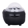 GloboStar® 79603 Μαύρο Επιτραπέζιο Διακοσμητικό Φωτιστικό Ειδικών Εφε NIGHT SKY GALAXY 3D LED 10W DC 5V 2200mAh Επαναφορτιζόμενο με Bluetooth Speaker - Sound Activated - Καλώδιο Τροφοδοσίας USB και Ασύρματο Χειριστήριο RF 2.4Ghz Πολύχρωμo RGB Dimmable