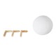 GloboStar® MOON 79607-S Επιτραπέζιο Φωτιστικό LED 3W 150lm 360° DC 5V IP20 RGB Dimmable Λευκό Πλαστικό με Μπεζ Ξύλο - Λειτουργία μόνο σε ρεύμα, χωρίς μπαταρίες - Μ20 x Π20 x Υ23cm - 2 Χρόνια Εγγύηση GloboStar® MOON 79607-S Επιτραπέζιο Φωτιστικό LED 3W 150lm 360° DC 5V IP20 RGB Dimmable Λευκό Πλαστικό με Μπεζ Ξύλο - Λειτουργία μόνο σε ρεύμα, χωρίς μπαταρίες - Μ20 x Π20 x Υ23cm - 2 Χρόνια Εγγύηση