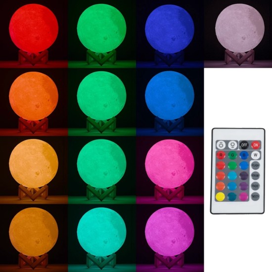 GloboStar® MOON 79607-S Επιτραπέζιο Φωτιστικό LED 3W 150lm 360° DC 5V IP20 RGB Dimmable Λευκό Πλαστικό με Μπεζ Ξύλο - Λειτουργία μόνο σε ρεύμα, χωρίς μπαταρίες - Μ20 x Π20 x Υ23cm - 2 Χρόνια Εγγύηση GloboStar® MOON 79607-S Επιτραπέζιο Φωτιστικό LED 3W 150lm 360° DC 5V IP20 RGB Dimmable Λευκό Πλαστικό με Μπεζ Ξύλο - Λειτουργία μόνο σε ρεύμα, χωρίς μπαταρίες - Μ20 x Π20 x Υ23cm - 2 Χρόνια Εγγύηση