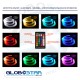 GloboStar® 79614 Κιτ Οπτικής Ίνας Optical Fiber LED 16W AC 230V με 280 Τεμ Οπτικής Ίνας Πάχους 1mm x Μήκους 2M και Ασύρματο Χειριστήριο RGBW