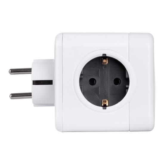 GloboStar® TRAVEL PowerCube PRO Certified 79627 Πολύπριζο 5 Θέσεων με 5 Πρίζες Ασφαλείας Childproof EU Schuko AC 220-240V Μ7.5 x Π11.5 x Υ7.5 - Λευκό με Γκρι - Max Load 3680W/16A GloboStar® TRAVEL PowerCube PRO Certified 79627 Πολύπριζο 5 Θέσεων με 5 Πρίζες Ασφαλείας Childproof EU Schuko AC 220-240V Μ7.5 x Π11.5 x Υ7.5 - Λευκό με Γκρι - Max Load 3680W/16A