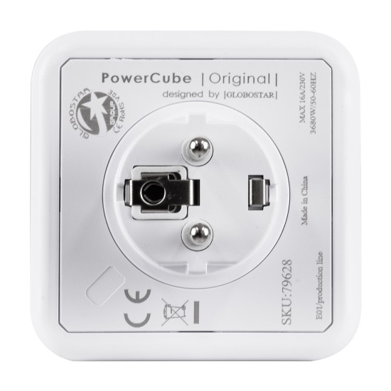 GloboStar® TRAVEL PowerCube PRO Certified 79628 Πολύπριζο 5 Θέσεων με 5 Πρίζες Ασφαλείας Childproof EU Schuko AC 220-240V Μ7.5 x Π11.5 x Υ7.5 - Λευκό με Κόκκινο - Max Load 3680W/16A GloboStar® TRAVEL PowerCube PRO Certified 79628 Πολύπριζο 5 Θέσεων με 5 Πρίζες Ασφαλείας Childproof EU Schuko AC 220-240V Μ7.5 x Π11.5 x Υ7.5 - Λευκό με Κόκκινο - Max Load 3680W/16A