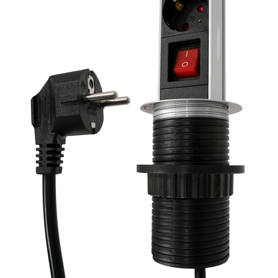 GloboStar® 79630 Χωνευτό Πτυσσόμενο Πολύμπριζο με 3 Πρίζες Ασφαλείας EU Σούκο AC 230V Max 3000W & 2 Εξόδους USB DC 5V Max 3A 18W & Ενσωματωμένο Διακόπτη Οn/Off GloboStar® 79630 Χωνευτό Πτυσσόμενο Πολύμπριζο με 3 Πρίζες Ασφαλείας EU Σούκο AC 230V Max 3000W & 2 Εξόδους USB DC 5V Max 3A 18W & Ενσωματωμένο Διακόπτη Οn/Off