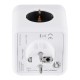 GloboStar® TRAVEL PowerCube PRO Certified 79633 Πολύπριζο 6 Θέσεων με 4 Πρίζες Ασφαλείας Childproof EU Schuko AC 220-240V & 2 Πρίζες USB Max 2.1A/DC 5V Μ7.5 x Π11.5 x Υ7.5 - Λευκό με Γκρι - Max Load 3680W/16A GloboStar® TRAVEL PowerCube PRO Certified 79633 Πολύπριζο 6 Θέσεων με 4 Πρίζες Ασφαλείας Childproof EU Schuko AC 220-240V & 2 Πρίζες USB Max 2.1A/DC 5V Μ7.5 x Π11.5 x Υ7.5 - Λευκό με Γκρι - Max Load 3680W/16A