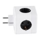 GloboStar® TRAVEL PowerCube PRO Certified 79633 Πολύπριζο 6 Θέσεων με 4 Πρίζες Ασφαλείας Childproof EU Schuko AC 220-240V & 2 Πρίζες USB Max 2.1A/DC 5V Μ7.5 x Π11.5 x Υ7.5 - Λευκό με Γκρι - Max Load 3680W/16A GloboStar® TRAVEL PowerCube PRO Certified 79633 Πολύπριζο 6 Θέσεων με 4 Πρίζες Ασφαλείας Childproof EU Schuko AC 220-240V & 2 Πρίζες USB Max 2.1A/DC 5V Μ7.5 x Π11.5 x Υ7.5 - Λευκό με Γκρι - Max Load 3680W/16A
