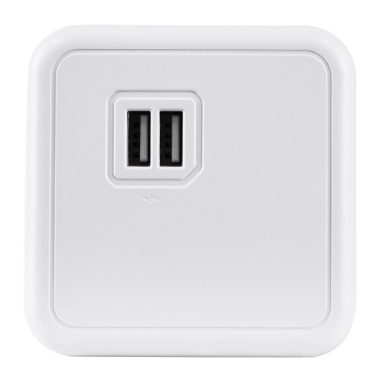 GloboStar® TRAVEL PowerCube PRO Certified 79633 Πολύπριζο 6 Θέσεων με 4 Πρίζες Ασφαλείας Childproof EU Schuko AC 220-240V & 2 Πρίζες USB Max 2.1A/DC 5V Μ7.5 x Π11.5 x Υ7.5 - Λευκό με Γκρι - Max Load 3680W/16A GloboStar® TRAVEL PowerCube PRO Certified 79633 Πολύπριζο 6 Θέσεων με 4 Πρίζες Ασφαλείας Childproof EU Schuko AC 220-240V & 2 Πρίζες USB Max 2.1A/DC 5V Μ7.5 x Π11.5 x Υ7.5 - Λευκό με Γκρι - Max Load 3680W/16A