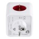 GloboStar® TRAVEL PowerCube PRO Certified 79634 Πολύπριζο 6 Θέσεων με 4 Πρίζες Ασφαλείας Childproof EU Schuko AC 220-240V & 2 Πρίζες USB Max 2.1A/DC 5V Μ7.5 x Π11.5 x Υ7.5 - Λευκό με Κόκκινο - Max Load 3680W/16A GloboStar® TRAVEL PowerCube PRO Certified 79634 Πολύπριζο 6 Θέσεων με 4 Πρίζες Ασφαλείας Childproof EU Schuko AC 220-240V & 2 Πρίζες USB Max 2.1A/DC 5V Μ7.5 x Π11.5 x Υ7.5 - Λευκό με Κόκκινο - Max Load 3680W/16A