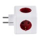 GloboStar® TRAVEL PowerCube PRO Certified 79634 Πολύπριζο 6 Θέσεων με 4 Πρίζες Ασφαλείας Childproof EU Schuko AC 220-240V & 2 Πρίζες USB Max 2.1A/DC 5V Μ7.5 x Π11.5 x Υ7.5 - Λευκό με Κόκκινο - Max Load 3680W/16A GloboStar® TRAVEL PowerCube PRO Certified 79634 Πολύπριζο 6 Θέσεων με 4 Πρίζες Ασφαλείας Childproof EU Schuko AC 220-240V & 2 Πρίζες USB Max 2.1A/DC 5V Μ7.5 x Π11.5 x Υ7.5 - Λευκό με Κόκκινο - Max Load 3680W/16A