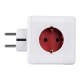 GloboStar® TRAVEL PowerCube PRO Certified 79634 Πολύπριζο 6 Θέσεων με 4 Πρίζες Ασφαλείας Childproof EU Schuko AC 220-240V & 2 Πρίζες USB Max 2.1A/DC 5V Μ7.5 x Π11.5 x Υ7.5 - Λευκό με Κόκκινο - Max Load 3680W/16A GloboStar® TRAVEL PowerCube PRO Certified 79634 Πολύπριζο 6 Θέσεων με 4 Πρίζες Ασφαλείας Childproof EU Schuko AC 220-240V & 2 Πρίζες USB Max 2.1A/DC 5V Μ7.5 x Π11.5 x Υ7.5 - Λευκό με Κόκκινο - Max Load 3680W/16A