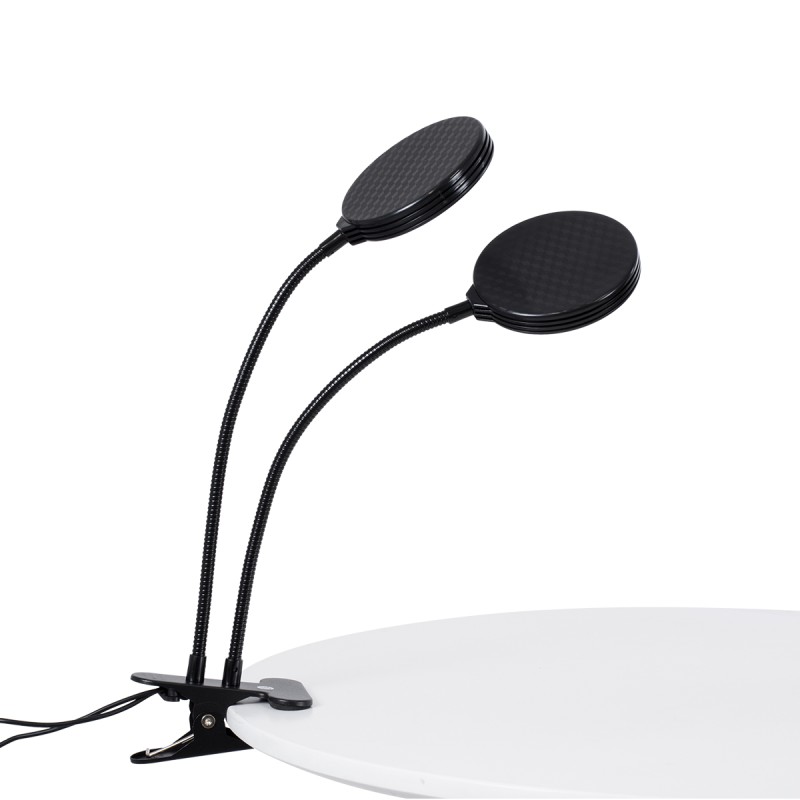 GloboStar® 79651 Grow Light Hydro Spectrum LED Φωτιστικό Ανάπτυξης Υδροπονικών Φυτών Γλάστρας με 2 Κινούμενες Κεφαλές & Βάση Clip SMD 2835 10W 160° DC 5V IP20 με Dimmer & Timer Εσωτερικού Χώρου για Κάλυψη Επιφάνειας 0.6m x 0.6m Πλήρους Φάσματος Φω