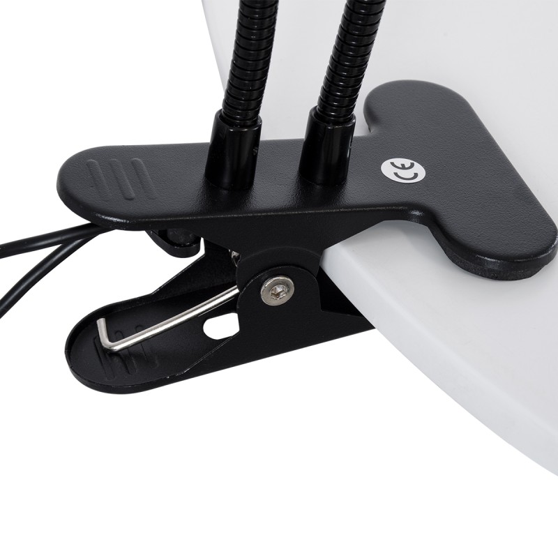 GloboStar® 79651 Grow Light Hydro Spectrum LED Φωτιστικό Ανάπτυξης Υδροπονικών Φυτών Γλάστρας με 2 Κινούμενες Κεφαλές & Βάση Clip SMD 2835 10W 160° DC 5V IP20 με Dimmer & Timer Εσωτερικού Χώρου για Κάλυψη Επιφάνειας 0.6m x 0.6m Πλήρους Φάσματος Φω