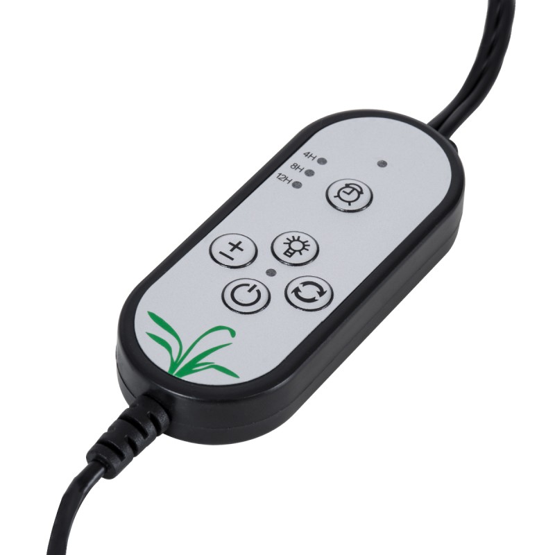 GloboStar® 79651 Grow Light Hydro Spectrum LED Φωτιστικό Ανάπτυξης Υδροπονικών Φυτών Γλάστρας με 2 Κινούμενες Κεφαλές & Βάση Clip SMD 2835 10W 160° DC 5V IP20 με Dimmer & Timer Εσωτερικού Χώρου για Κάλυψη Επιφάνειας 0.6m x 0.6m Πλήρους Φάσματος Φω