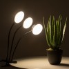 GloboStar® 79653 Grow Light Hydro Spectrum LED Φωτιστικό Ανάπτυξης Υδροπονικών Φυτών Γλάστρας με 3 Κινούμενες Κεφαλές & Βάση Clip SMD 2835 15W 160° DC 5V IP20 με Dimmer & Timer Εσωτερικού Χώρου για Κάλυψη Επιφάνειας 1m x 1m Πλήρους Φάσματος Φωτισμ