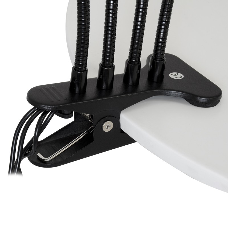 GloboStar® 79655 Grow Light Hydro Spectrum LED Φωτιστικό Ανάπτυξης Υδροπονικών Φυτών Γλάστρας με 4 Κινούμενες Κεφαλές & Βάση Clip SMD 2835 20W 160° DC 5V IP20 με Dimmer & Timer Εσωτερικού Χώρου για Κάλυψη Επιφάνειας 1m x 1m Πλήρους Φάσματος Φωτισμ